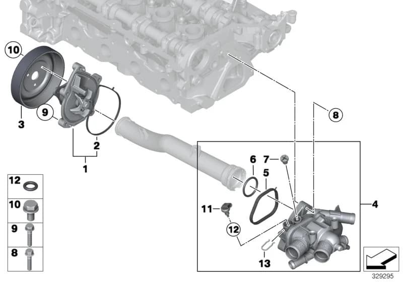ECE — 11 Engine › 11_4551 Waterpump - Thermostat
