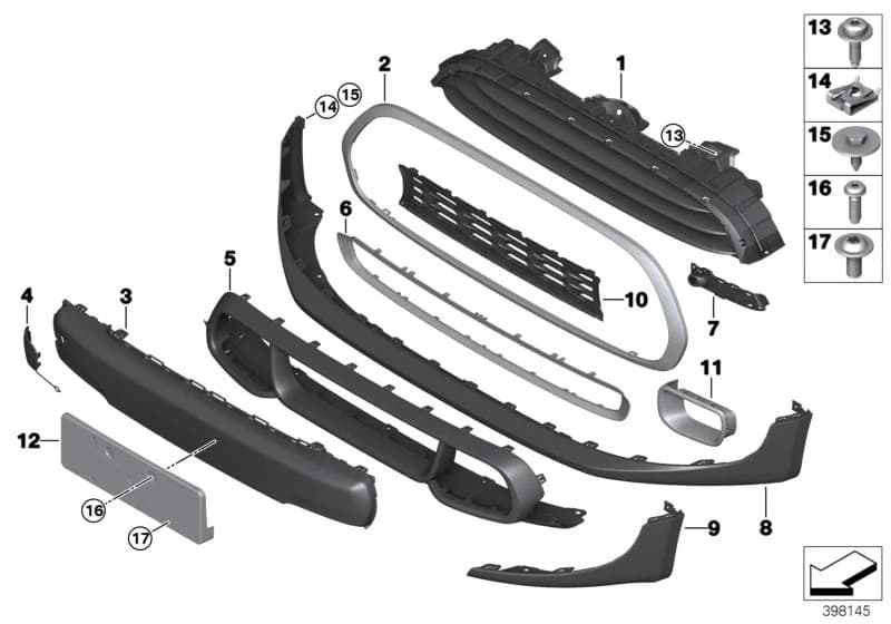 ECE — 51 Vehicle trim › 51_9306 Trim panel, trim elements, front