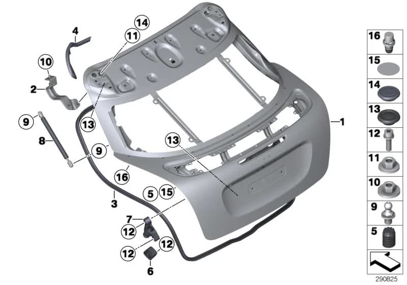 ECE — 41 Bodywork › 41_2168 Trunk lid