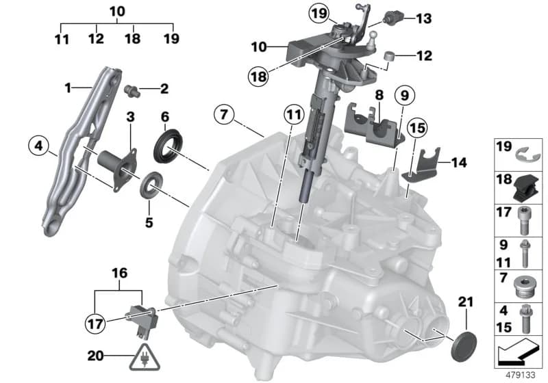 ECE — 23 Manual Transmission › 23_1074 GS6-55BG single gearbox parts