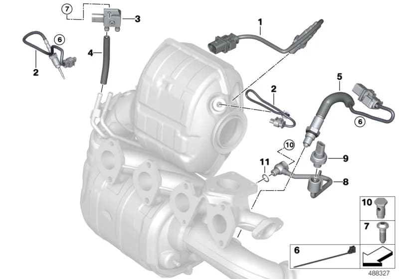 ECE — 13 Fuel Preparation System › 13_1878 Diesel partic.filt.sens./mount.parts