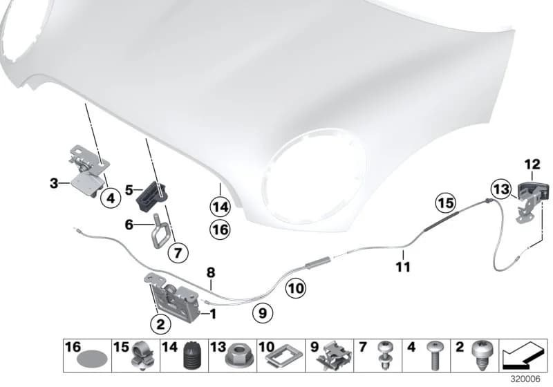 ECE — 41 Bodywork › 41_1781 Bonnet / closing system