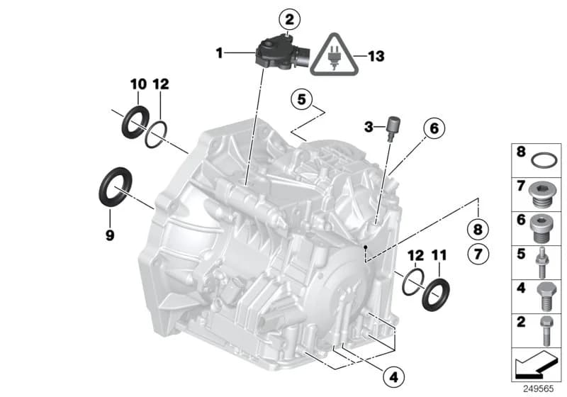 ECE — 24 Automatic transmission › 24_1063 GA6F21WA mounting parts/gaskets