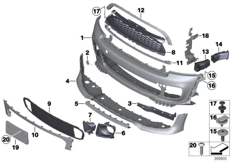 ECE — 51 Vehicle trim › 51_8372 Aerokit, trim panel, front