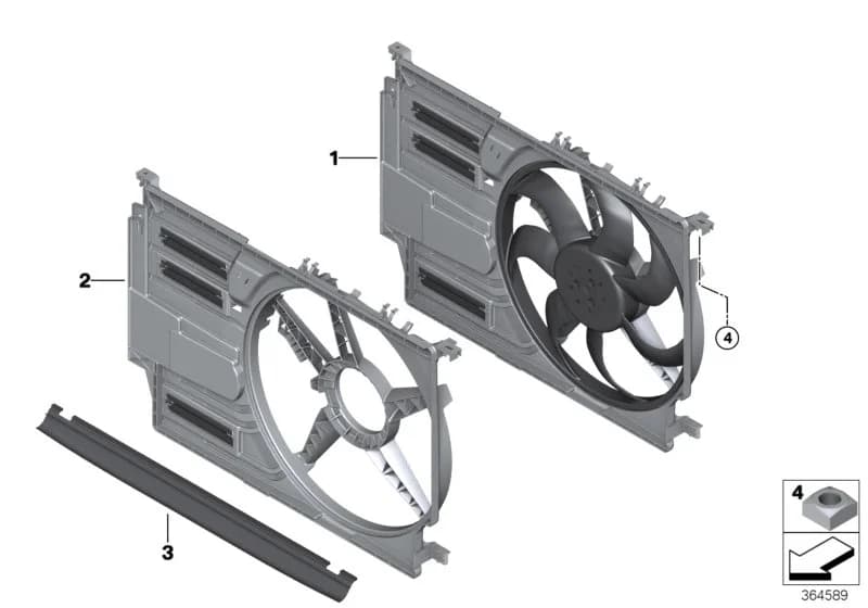 ECE — 17 Radiator › 17_1266 Fan housing, mounting parts