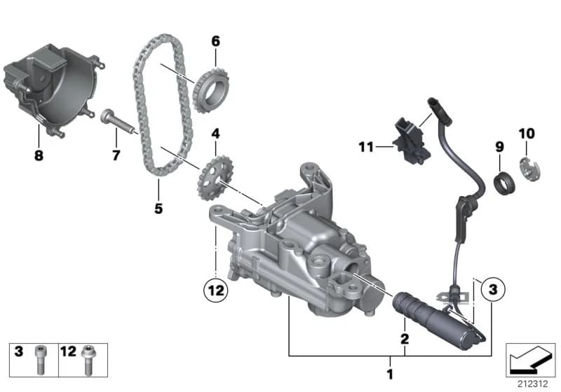 Solenoid valve (SOLV) — ECE — 11 Engine › 11_4549 Lubrication system/Oil pump with drive