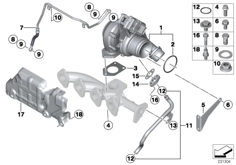 ECE — 11 Engine › 11_4742 TURBO CHARGER WITH LUBRICATION