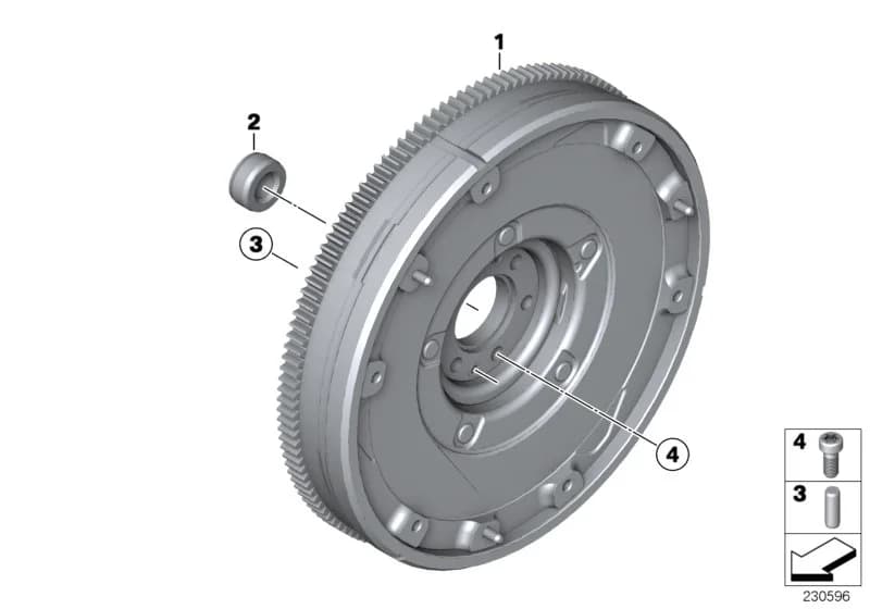 D=228MM — ECE — 11 Engine › 11_4729 Flywheel / Twin Mass Flywheel