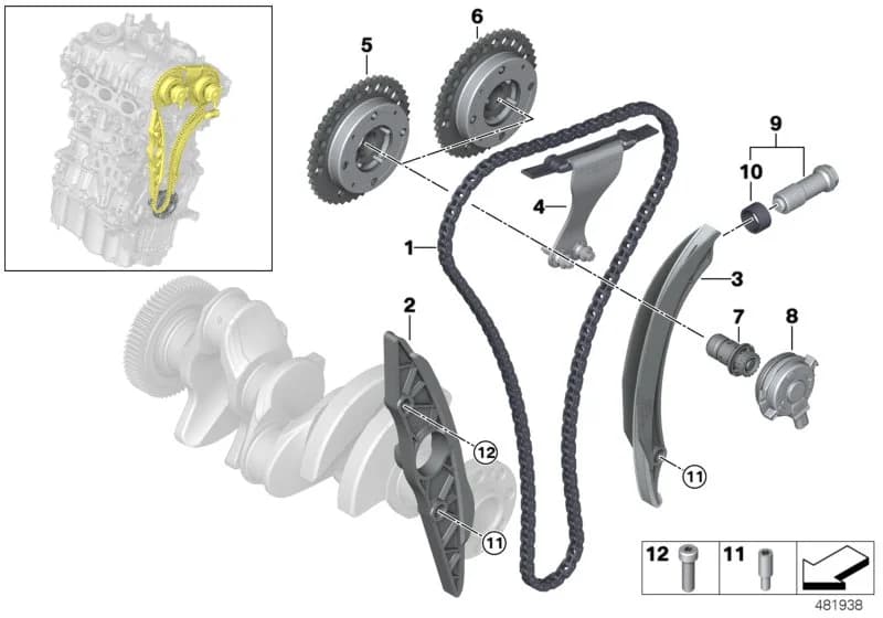 ECE — 11 Engine › 11_7166 Timing and valve train-timing chain