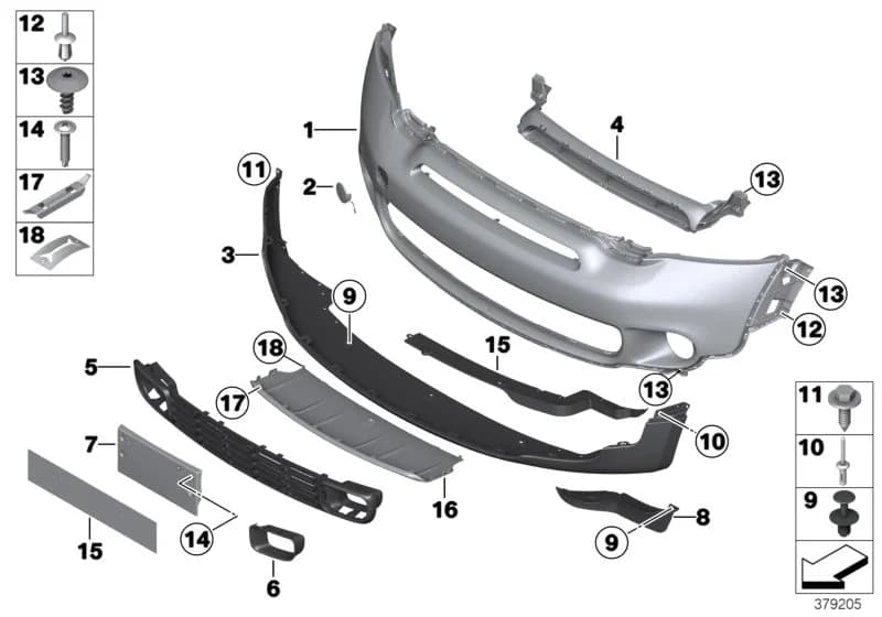 USA — 51 Vehicle trim › 51_8058 Trim panel, front
