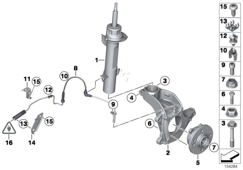 ECE — 31 Front Axle › 31_0776 Front Spring strut/Carrier/Wheel bearing