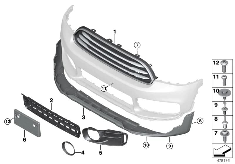 ECE — 51 Vehicle trim › 51_4331 Trim panel, trim elements, front