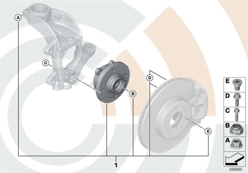 USA — 88 Inspection kits › 88_0190 Repair kit, wheel bearing, front