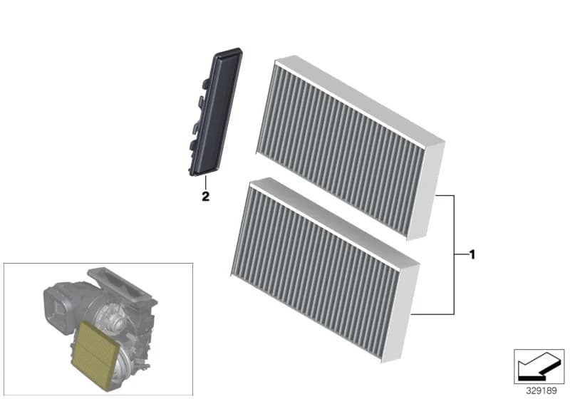 ECE — 64 Heater and Air Conditioning › 64_2034 MICROFILTER/ACTIVATED CARBON CONTAINER