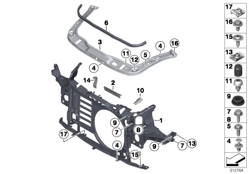 ECE — 51 Vehicle trim › 51_9004 FRONT PANEL