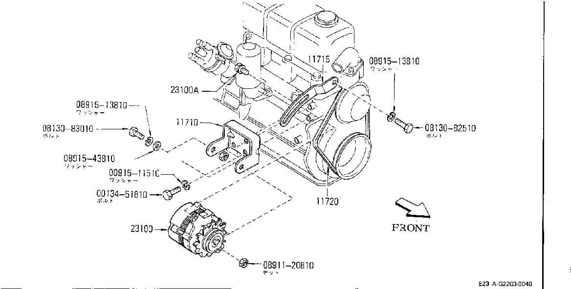 CARAVAN/HOMY (E23) — Electrical › G2203 001