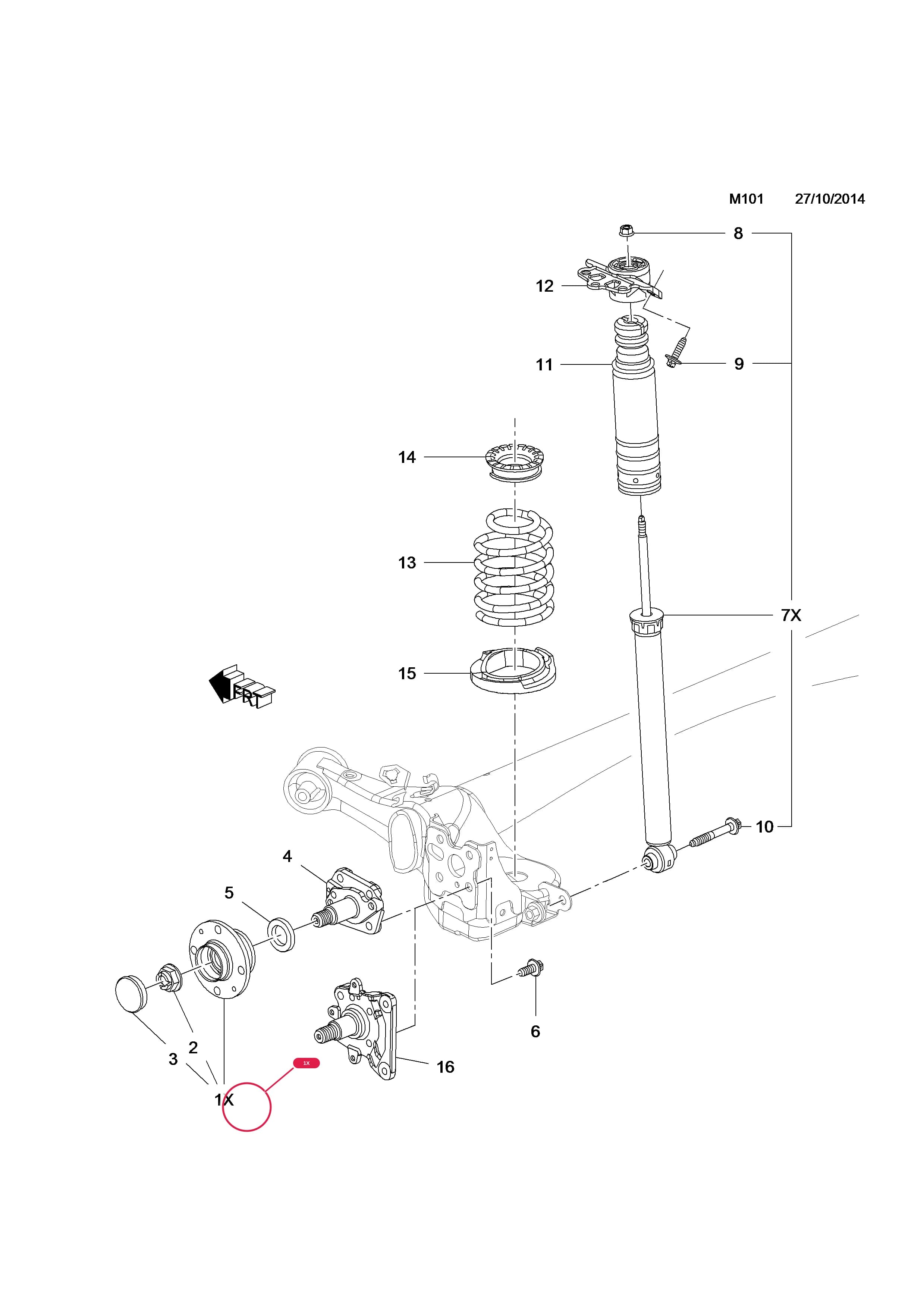 HUB,REAR WHEEL,WITH BEARINGS (NLS.- USE 95517150  4 20 004) — Opel  ADAM ( 2013 - ) — M REAR AXLE AND SUSPENSION › 3.FOR REAR DRUM BRAKES,POC JQ3/JQ4