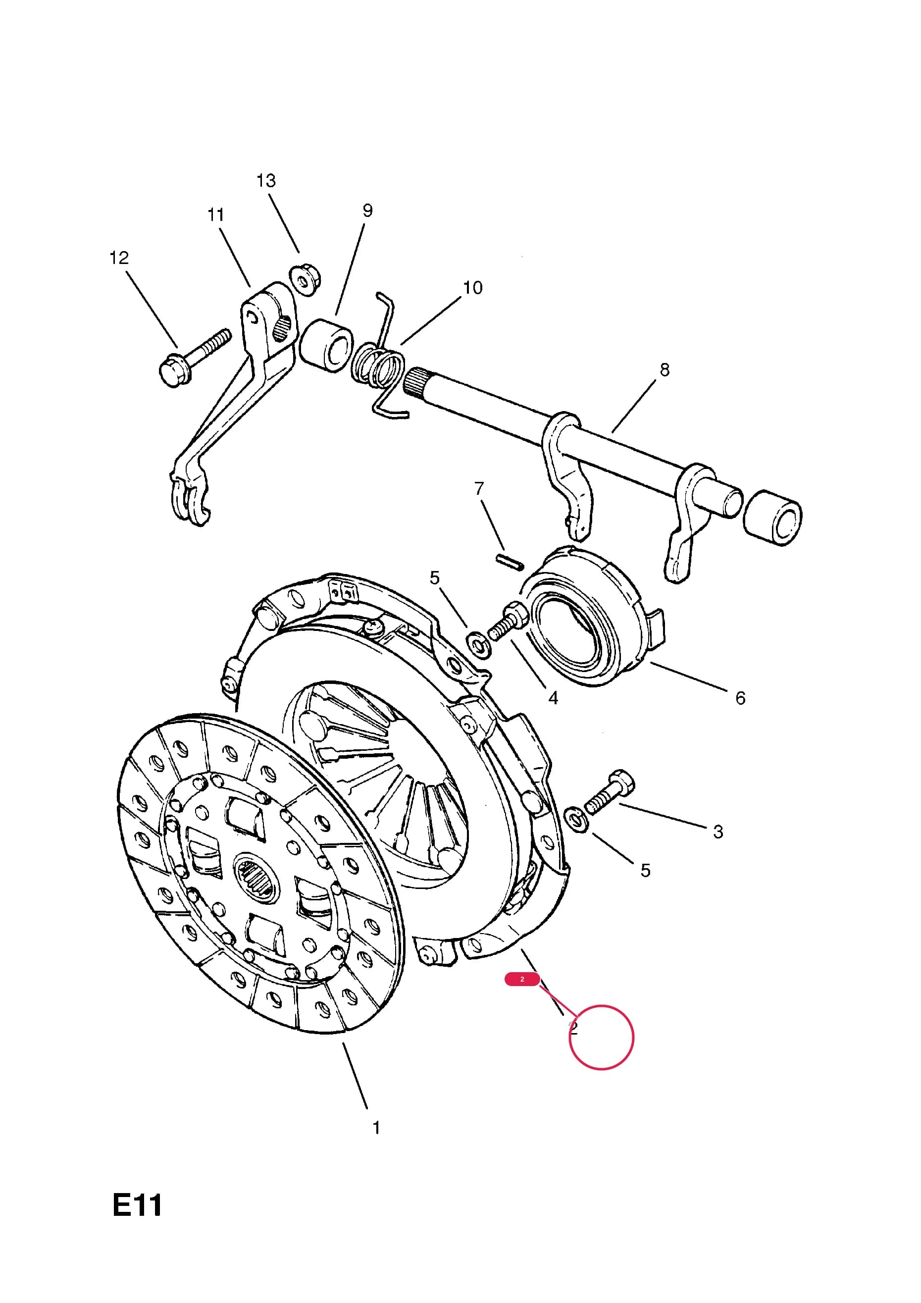 COVER,AND PRESSURE PLATE,ASSY.,CLUTCH — Opel  RASCAL ( 1986 -  1993) — E ENGINE AND CLUTCH › 1 10 PETROL ENGINE