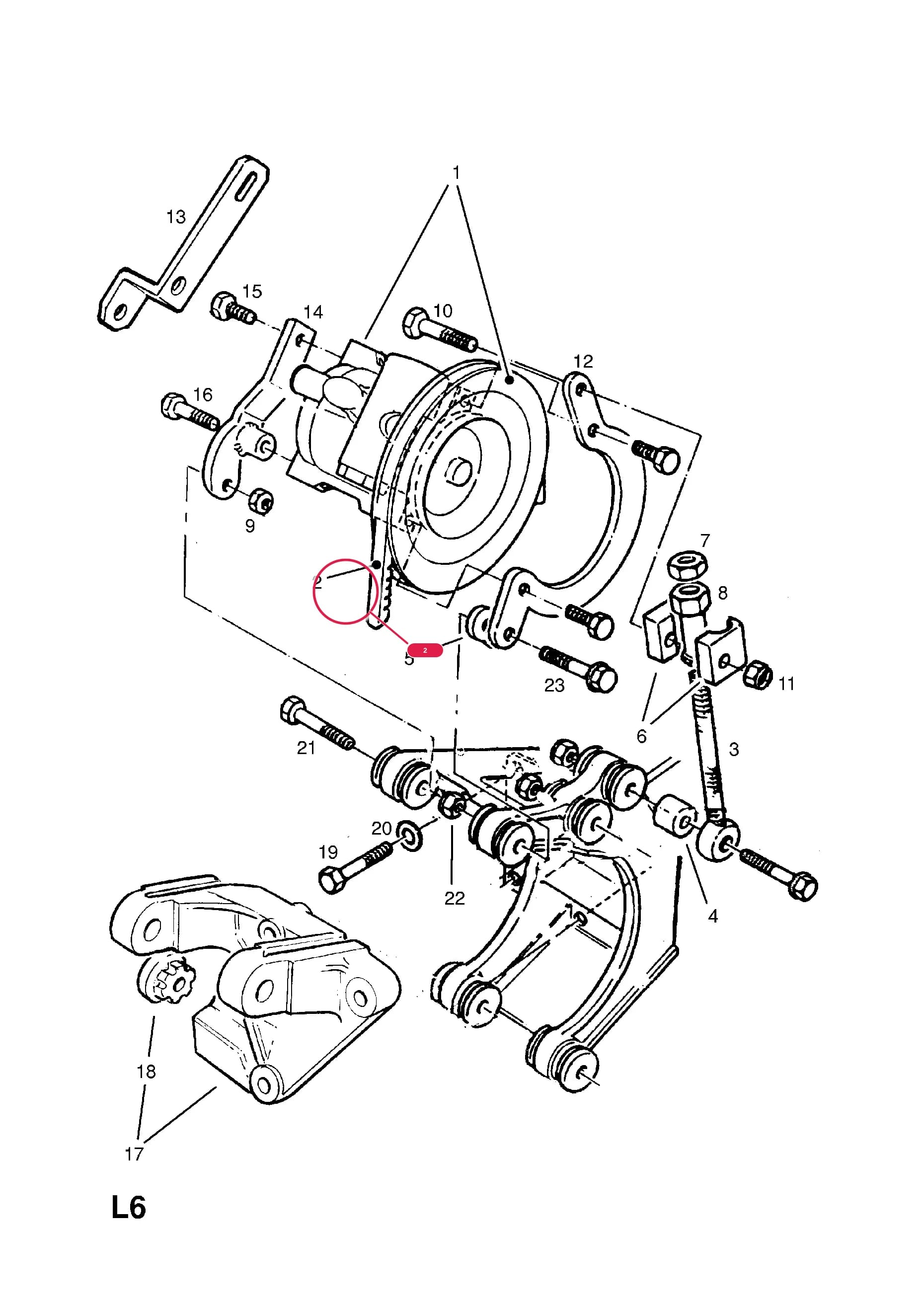 BELT,PUMP (EXCEPT AIR CONDITIONING) — Opel  FRONTERA-A ( 1992 -  1998) — L STEERING › 14.POWER STEERING PUMP (CONTD.)