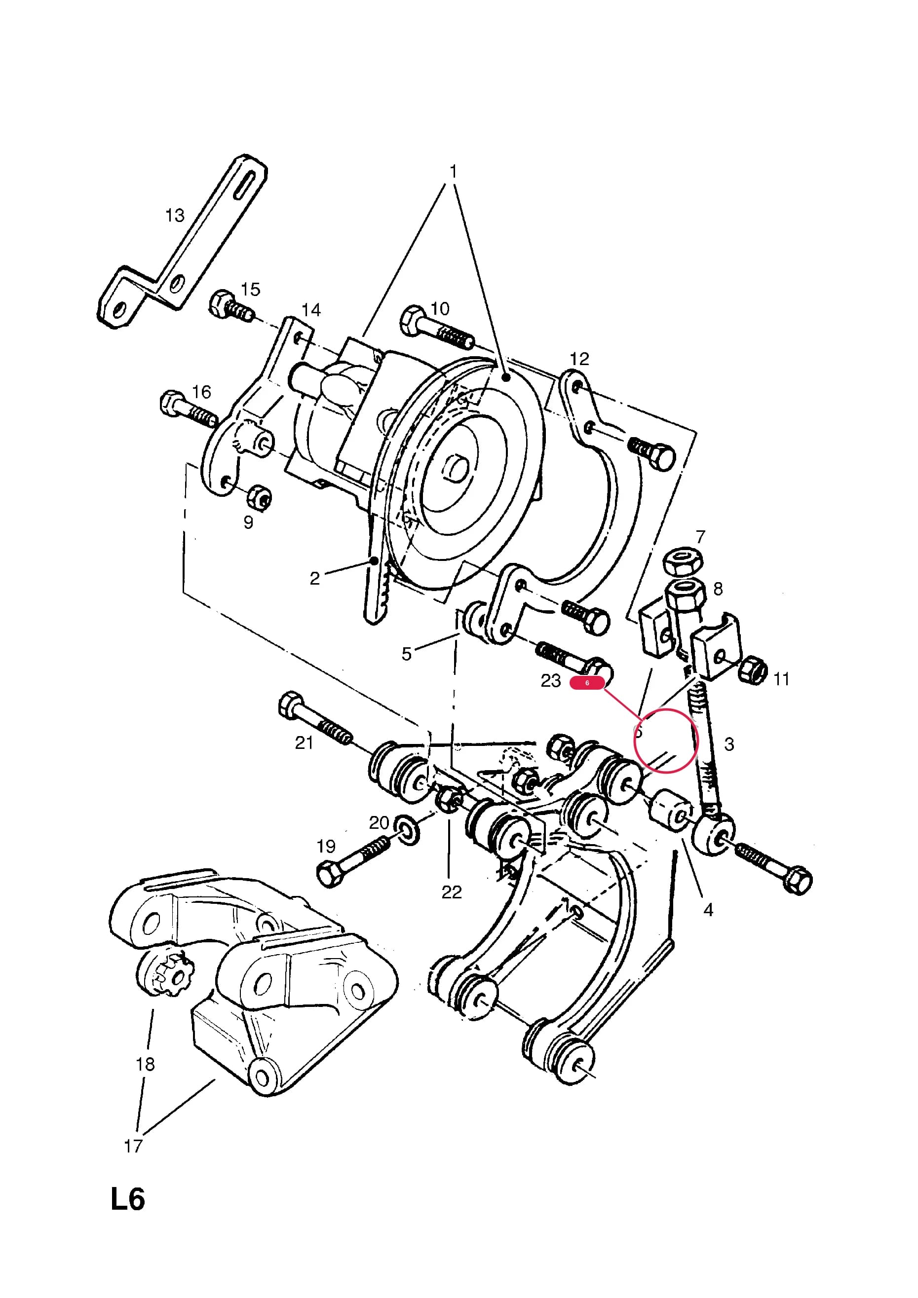 PIECE,TENSION (EXCEPT AIR CONDITIONING) (NLS.- NO REPLACEMENT PART) — Opel  FRONTERA-A ( 1992 -  1998) — L STEERING › 14.POWER STEERING PUMP (CONTD.)