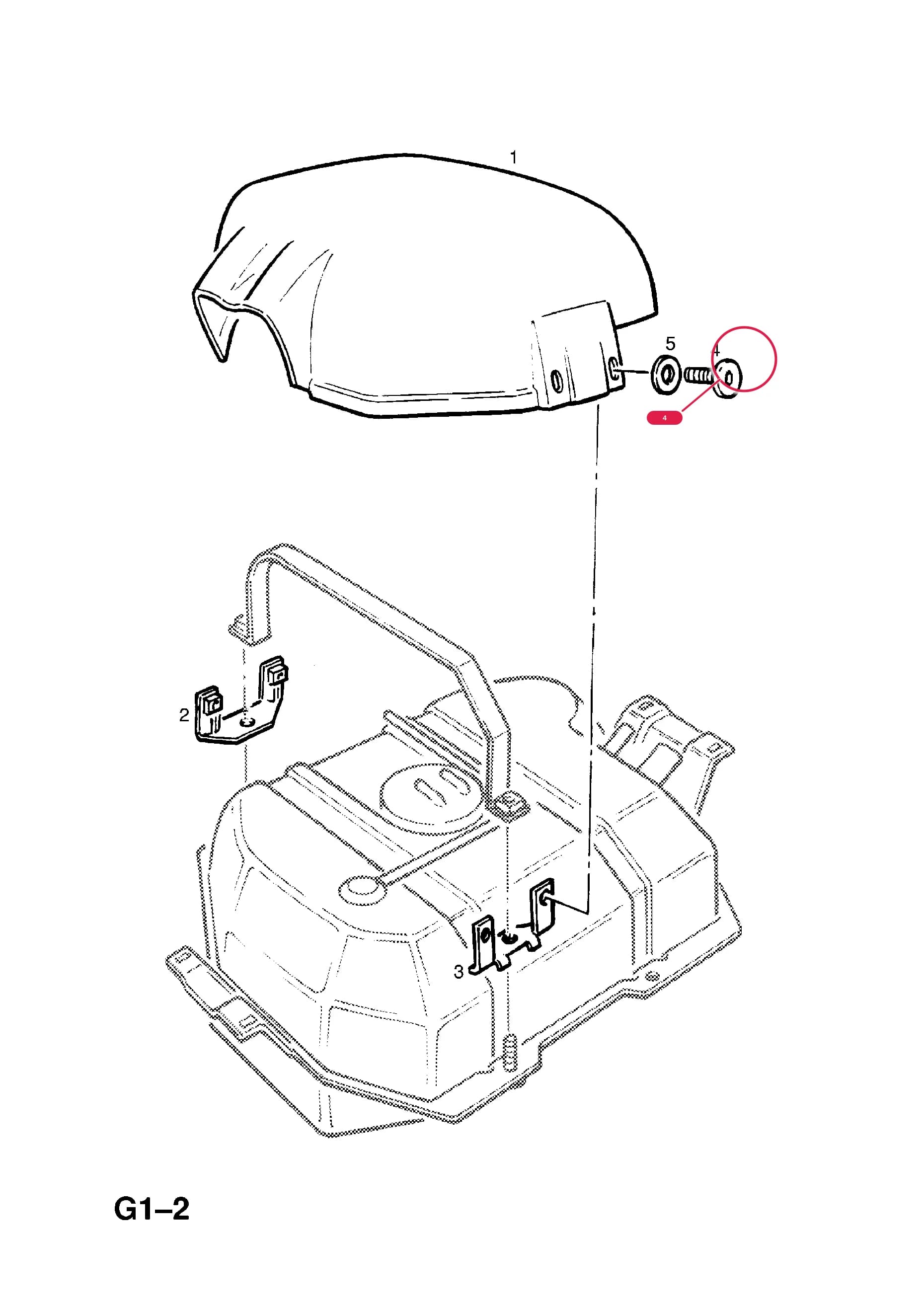 SCREW,FLAT RD.HD.M8 X 1.25,FUEL TANK PROTECTOR TO BRACKET (NLS.- NO REPLACEMENT PART) — Opel  FRONTERA-A ( 1992 -  1998) — G FUEL AND EXHAUST › 132.FUEL TANK PROTECTOR (CONTD.)