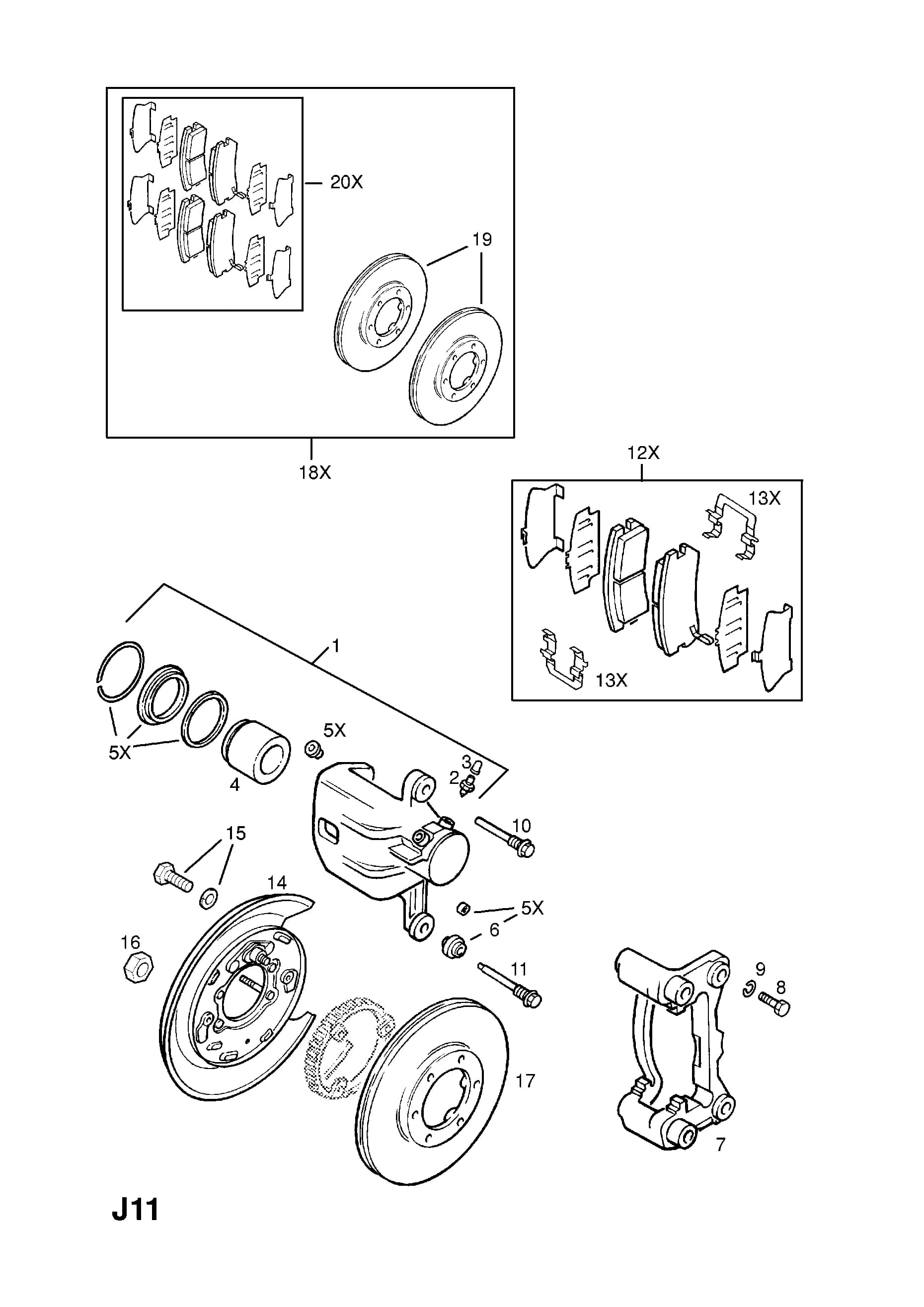 SHIELD,DISC BRAKE,RH — Opel  FRONTERA-B ( 1999 -  2004) — J BRAKES › 21.REAR BRAKE DISC AND SHIELD