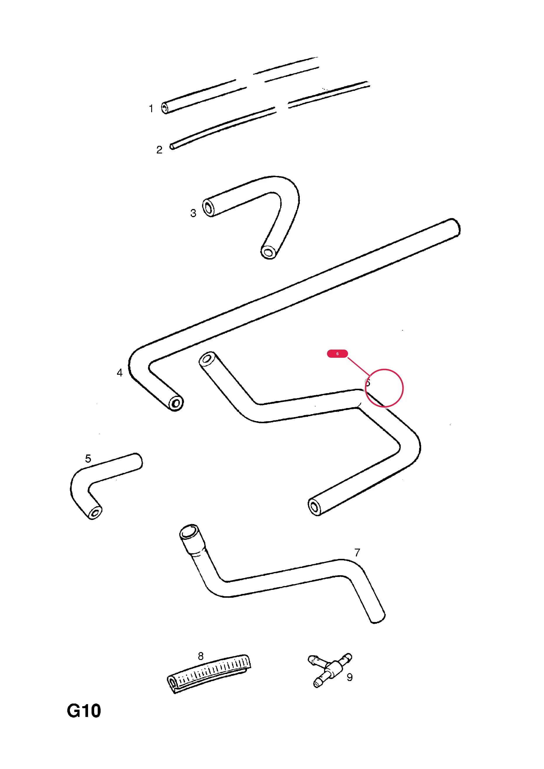 HOSE,CONNECTING,FUEL EVAPORATION,RHD (NLS.- NO REPLACEMENT PART) — Opel  SENATOR-B ( 1988 -  1994) — G FUEL AND EXHAUST › 25.FUEL EVAPORATION TANK (CONTD.)