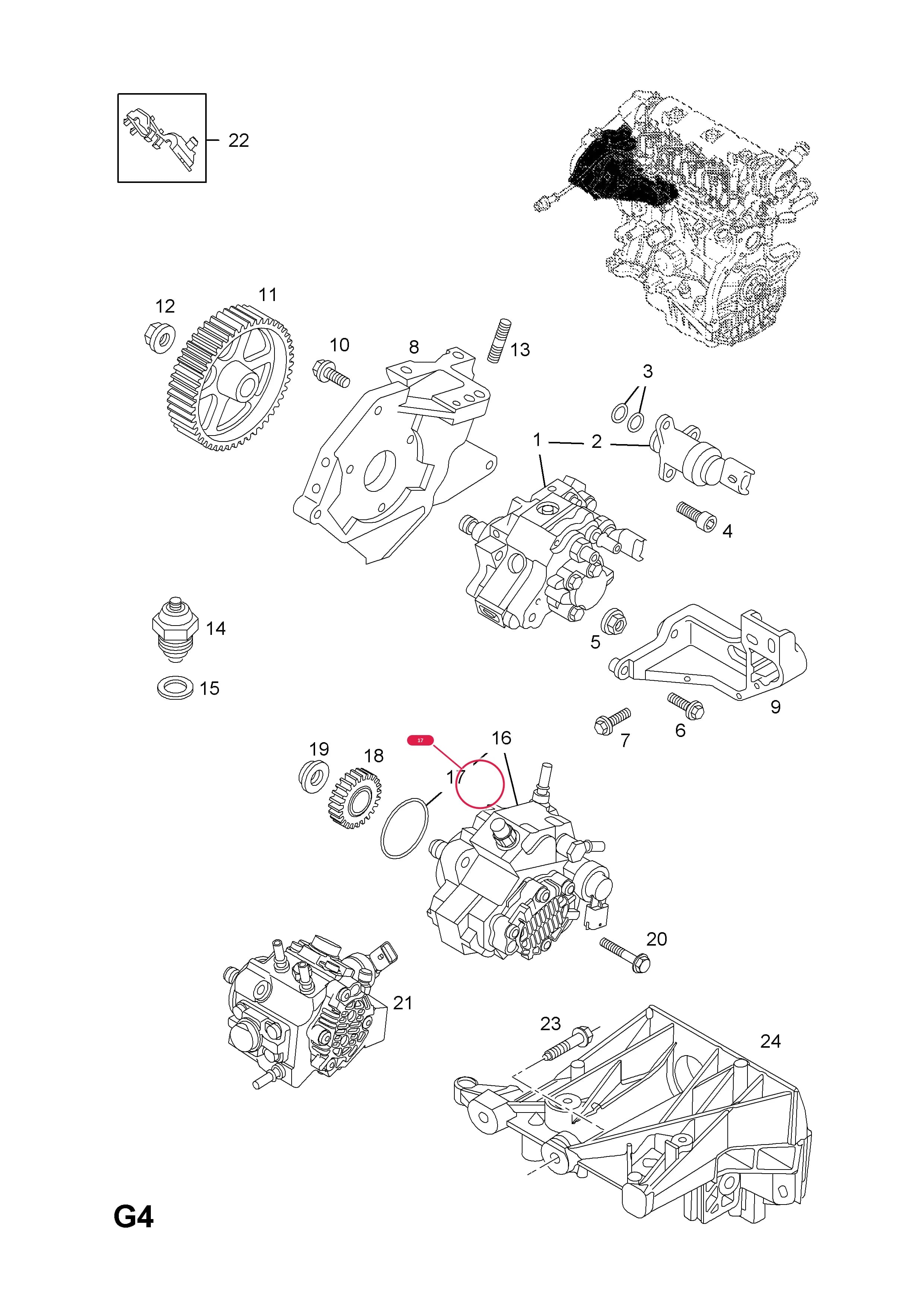 -SEAL,RING,FUEL INJECTION PUMP FLANGE — Opel  VIVARO-A ( 2001 - ) — G FUEL AND EXHAUST › 76.FUEL INJECTION PUMP