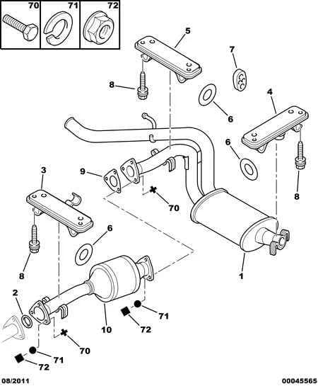 mechanical — exhaust › INTERMEDIATE AND REAR EXHAUST