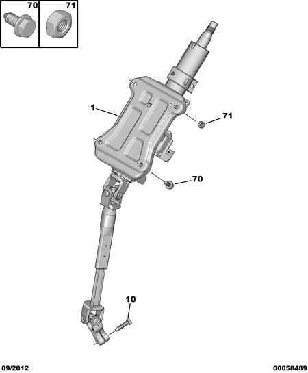 electrical components — steering column › STEERING COLUMN SUPPORT