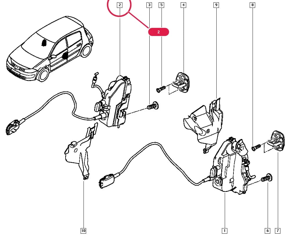 BM00 — Bodywork › 50 Mechanisms / All locks