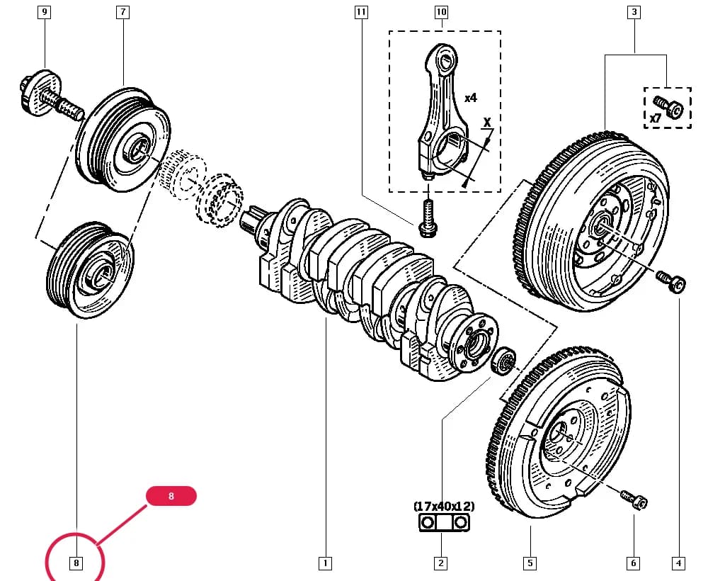 ED0M — Manual › 10 Engine / Crankshaft