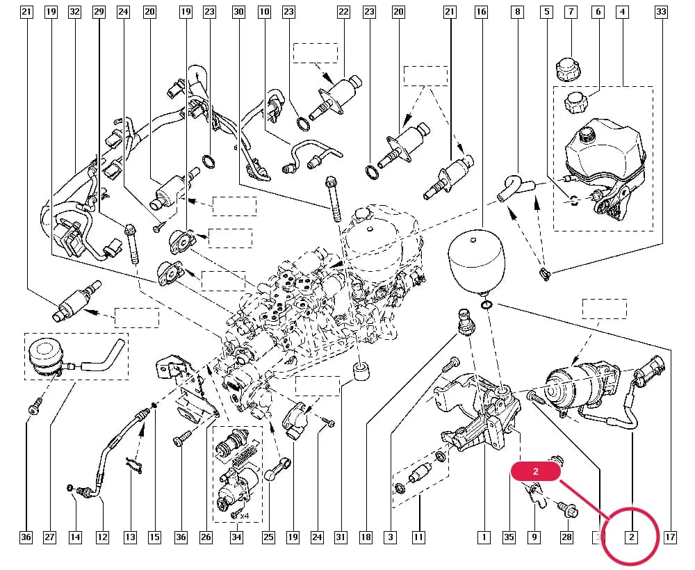 Gearbox type and suffix = 001 or Gearbox type and suffix = 002 or Gearbox type and suffix = 003 or Gearbox type and suffix = 004 or Gearbox type and suffix = 005 or Gearbox type and suffix = 006 or Gearbox type and suffix = 007 or Gearbox type and suffix = 008 or Gearbox type and suffix = 009 or Gearbox type and suffix = 010, Gearbox fabrication number >= 071213; Gearbox type and suffix = 011 or Gearbox type and suffix = 012 or Gearbox type and suffix = 013 or Gearbox type and suffix = 014 or Gearbox type and suffix = 016 or Gearbox type and suffix = 017; Marking. = ELECTROPARTS — EV0J — Manual › 21 Manual gearbox / Computer-controlled gearbox control