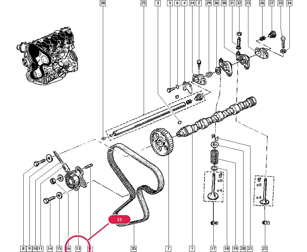 BL78 — Manual › 11 Upper engine / Valve timing