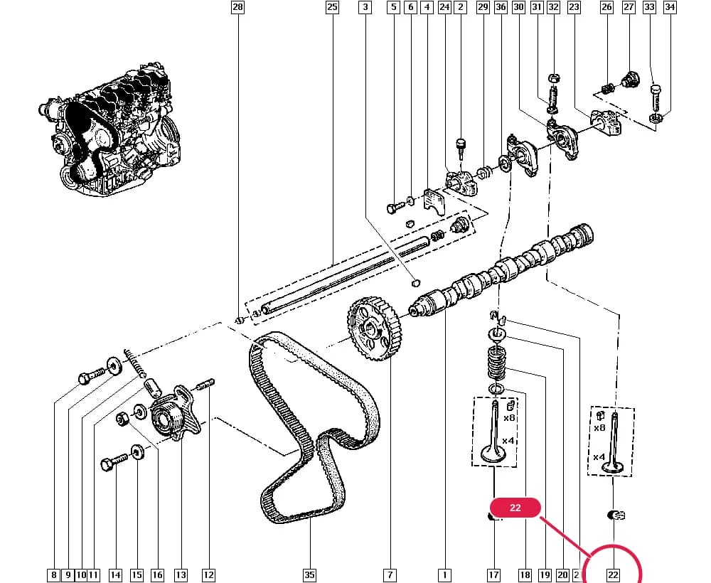 BL78 — Manual › 11 Upper engine / Valve timing