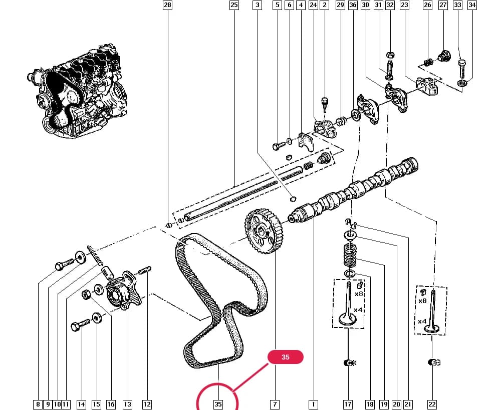 BL78 — Manual › 11 Upper engine / Valve timing