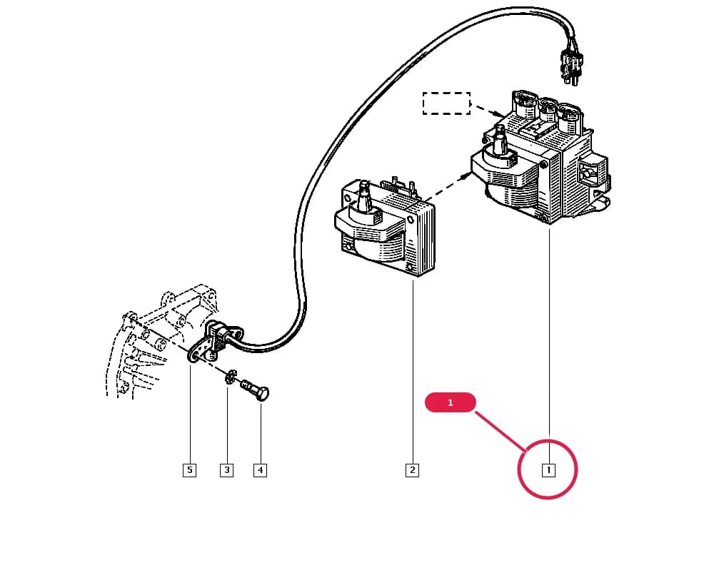 557J — Manual › 17 Ignition - Injection / Ignition coil