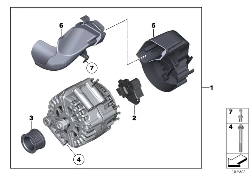 USA — 12 Engine Electrical System › 12_1529 Alternator
