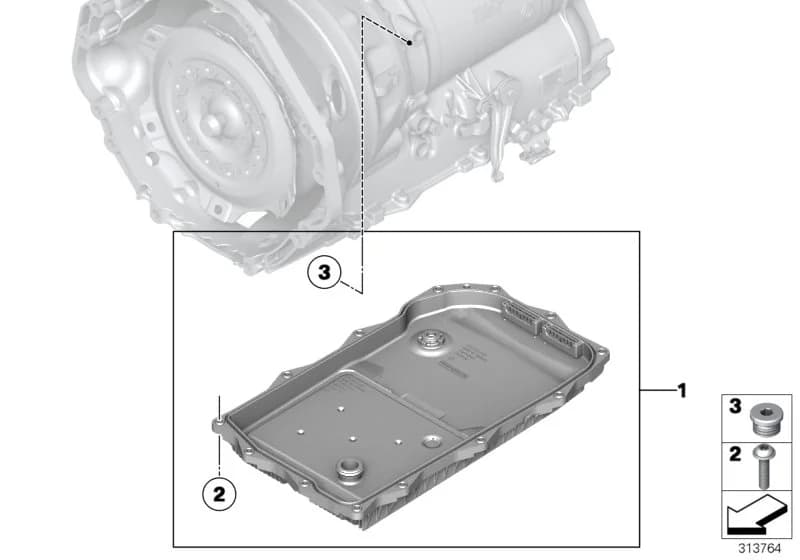 USA — 24 Automatic transmission › 24_1378 GA8HP70Z oil sump