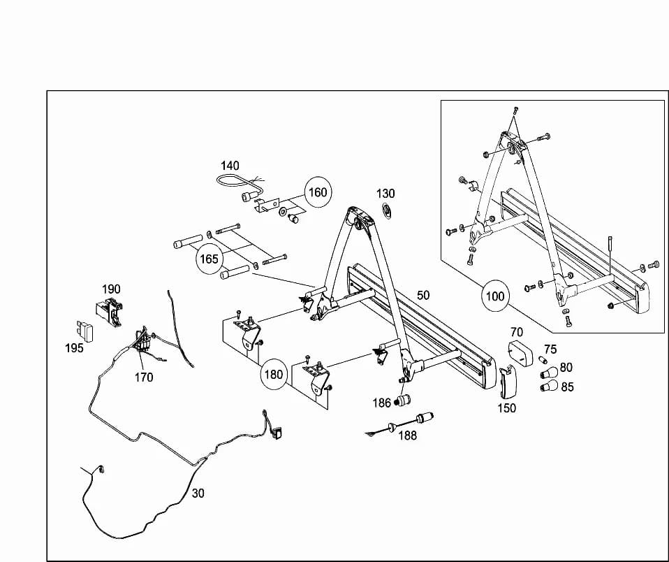 RELAY(CHANGE-OVER SWITCH)Footnotes: Array — 451.301 — 98 SUNDRIES › 360 REAR END CARRIER SYSTEMS