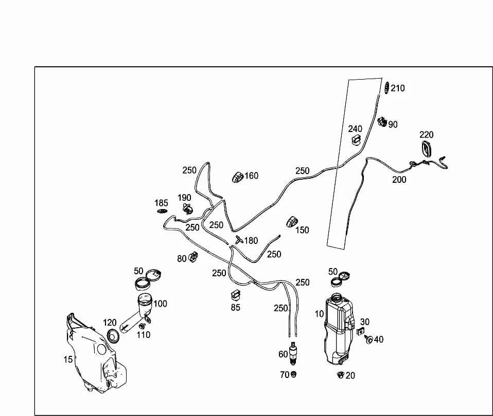 453.041 — 86 WASHER SYSTEM › 030 PANE WASHER,HEADLAMP WIPER/WASHER