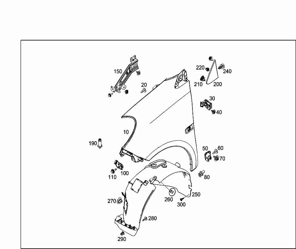 WHEEL HOUSE COVERINGFRONT RIGHTReplaced by A  4536907300 — 453.341 — 88 ATTACHMENT PARTS › 015 FRONT FENDER