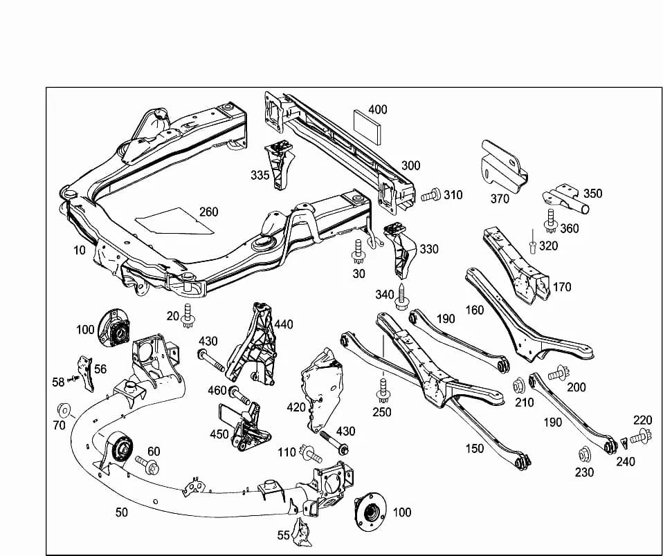 451.301 — 35 REAR AXLE › 045 REAR SUBFRAME