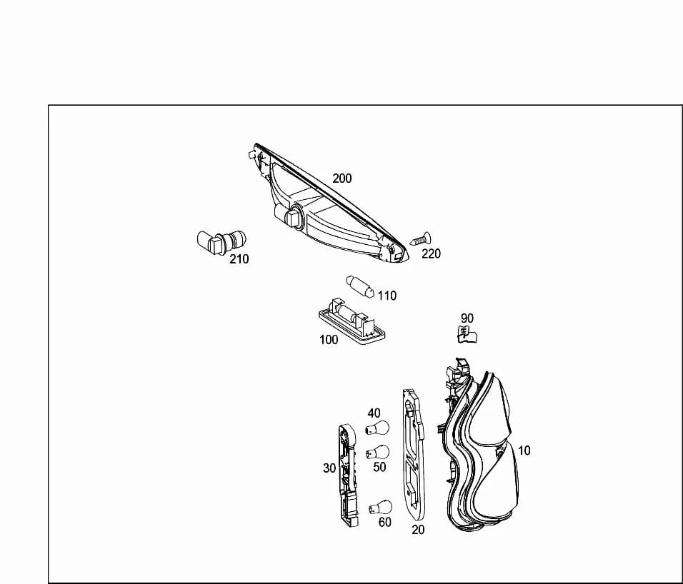 LICENSE PLATE LAMPLICENSE PLATE LAMPFootnotes: Array — 451.301 — 82 ELECTRICAL SYSTEM › 220 REAR LIGHTING