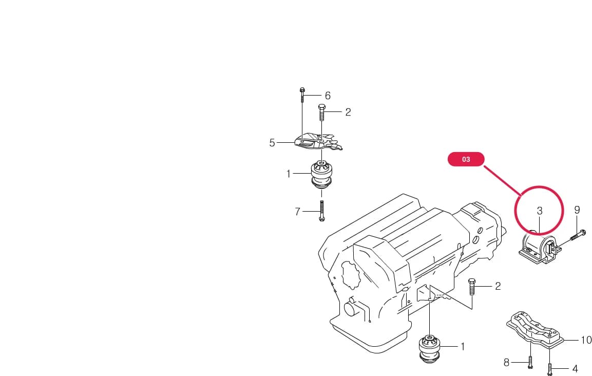 Chairman — Engine › 1990 ENGINE MOUNTING