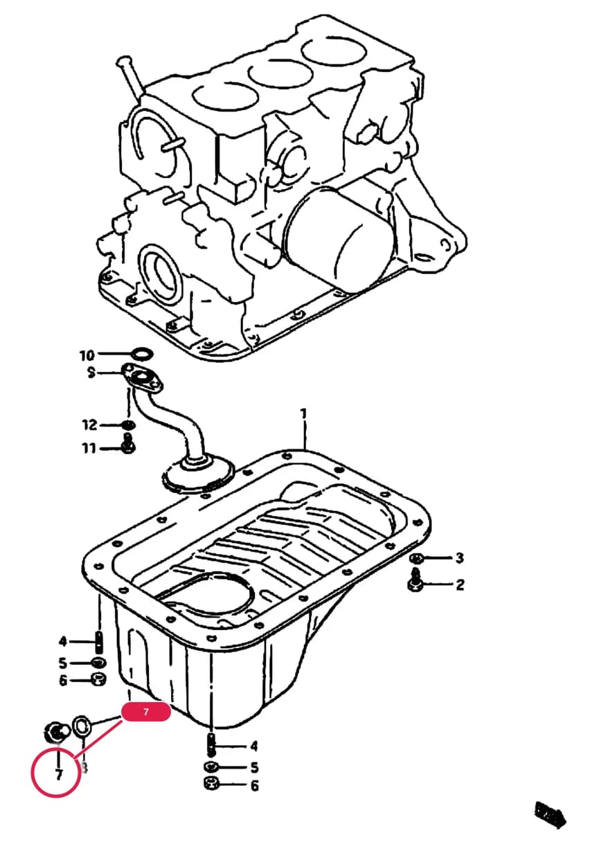 SB308 (E01) — Engine › 4 - OIL PAN