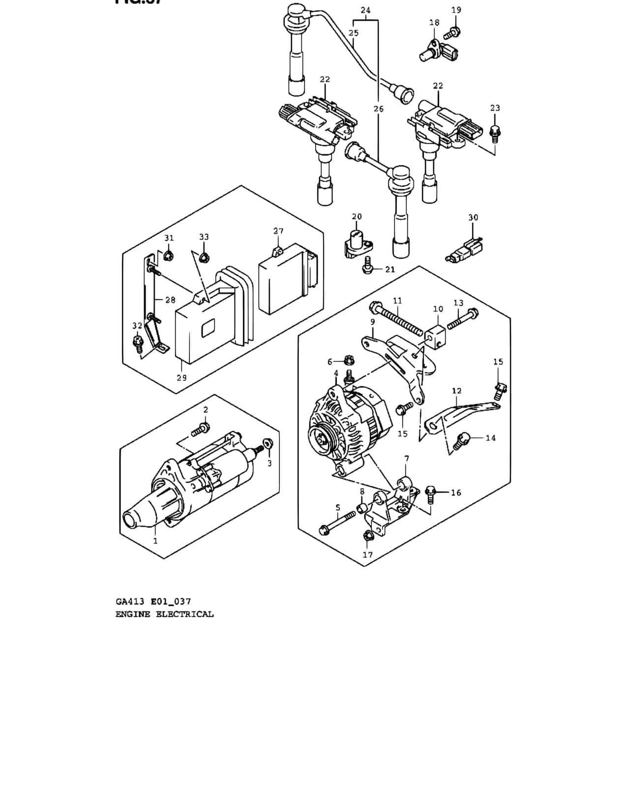 GA413 — Engine › 37 - ENGINE ELECTRICAL