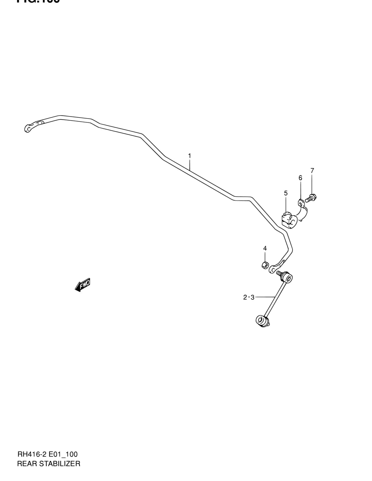 RH413-2 — Suspension › 100 - REAR STABILIZER