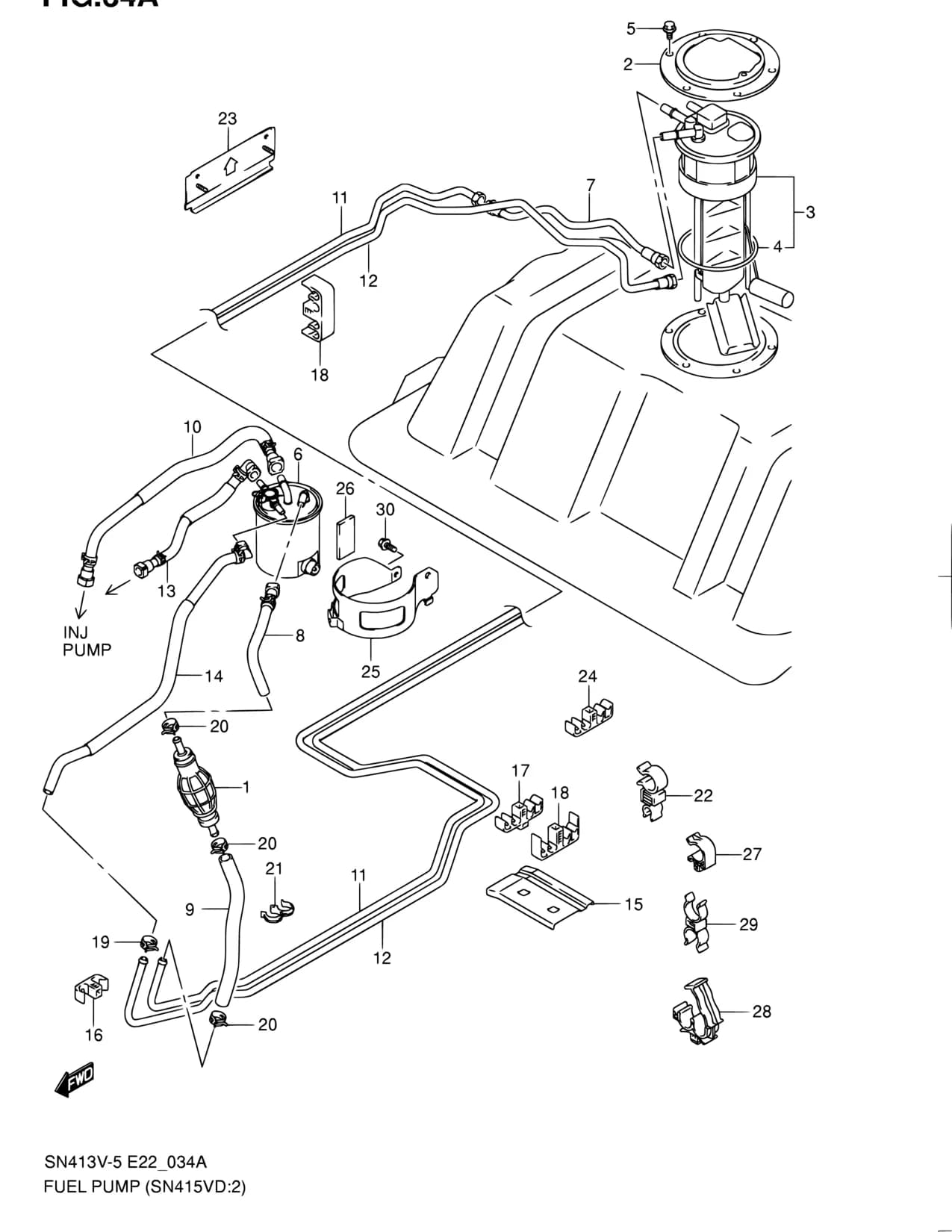 SN415VD-6 — Fuel › 34A - FUEL PUMP (SN415VD:TYPE 6,7)