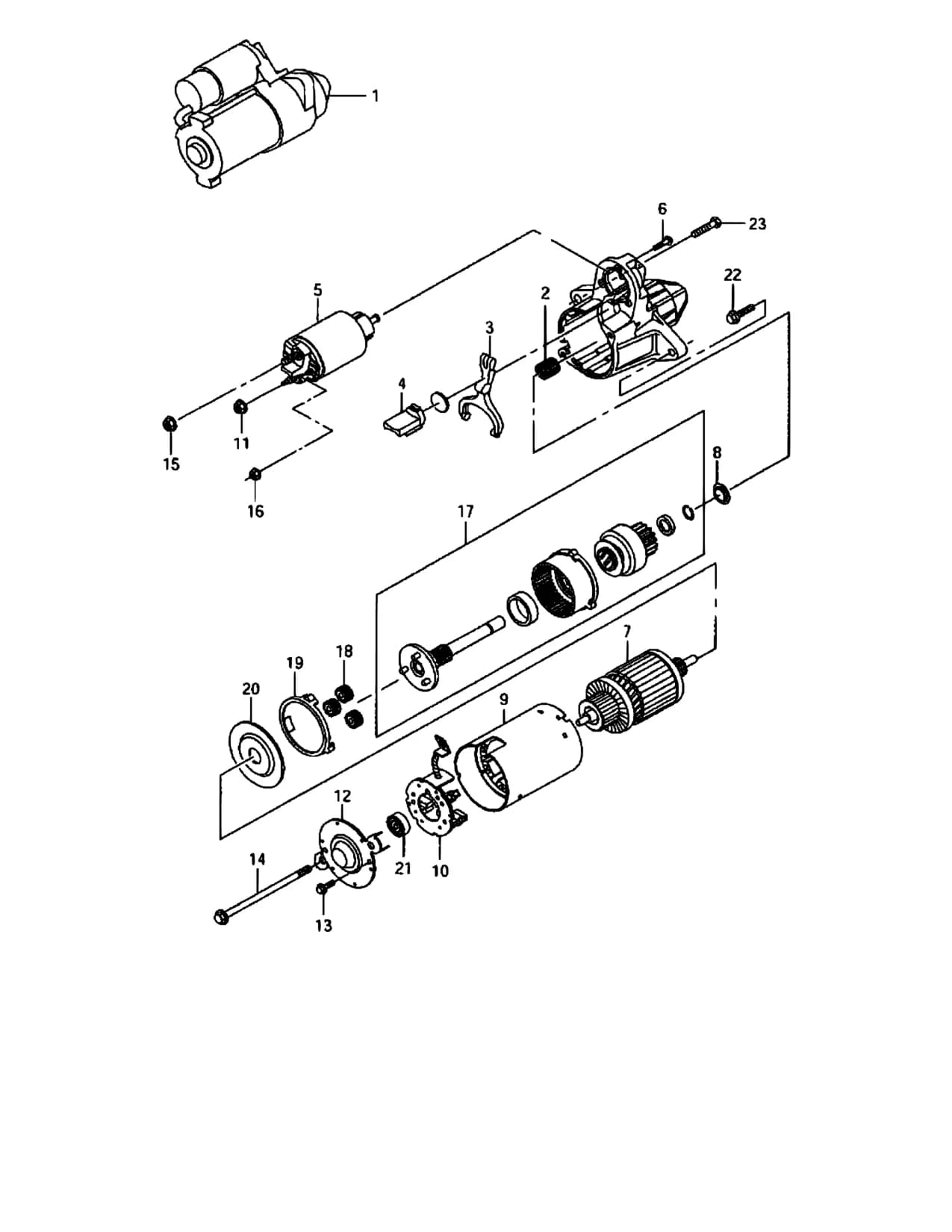RP625 (E03,E33:MY 2004) — Engine Electrical › 42 - STARTING MOTOR